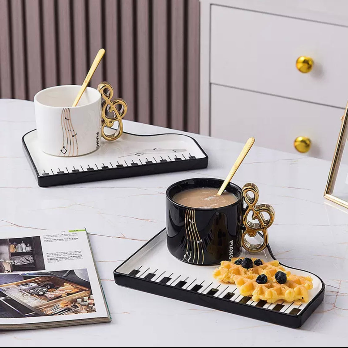 Piano Coffee Cup Set