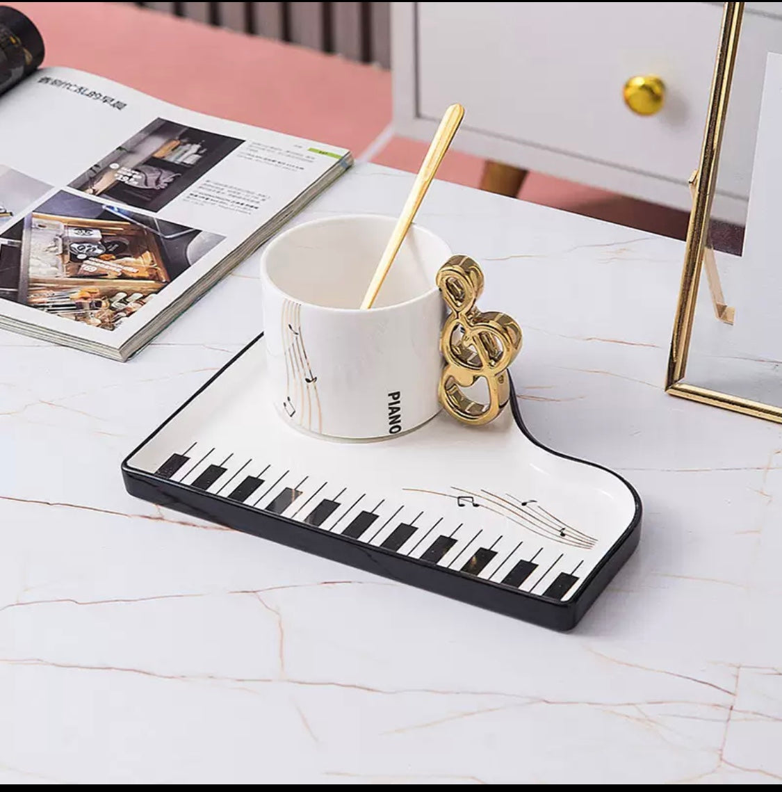 Piano Coffee Cup Set