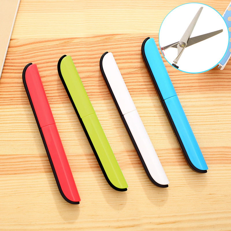 Safety Cute Pen Scissors Portable Mini Cutter Knife