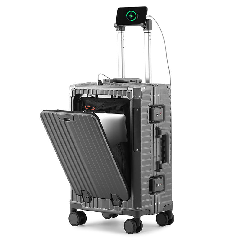 Multifunctional Front-Opening Travel Suitcase - 20 Inch