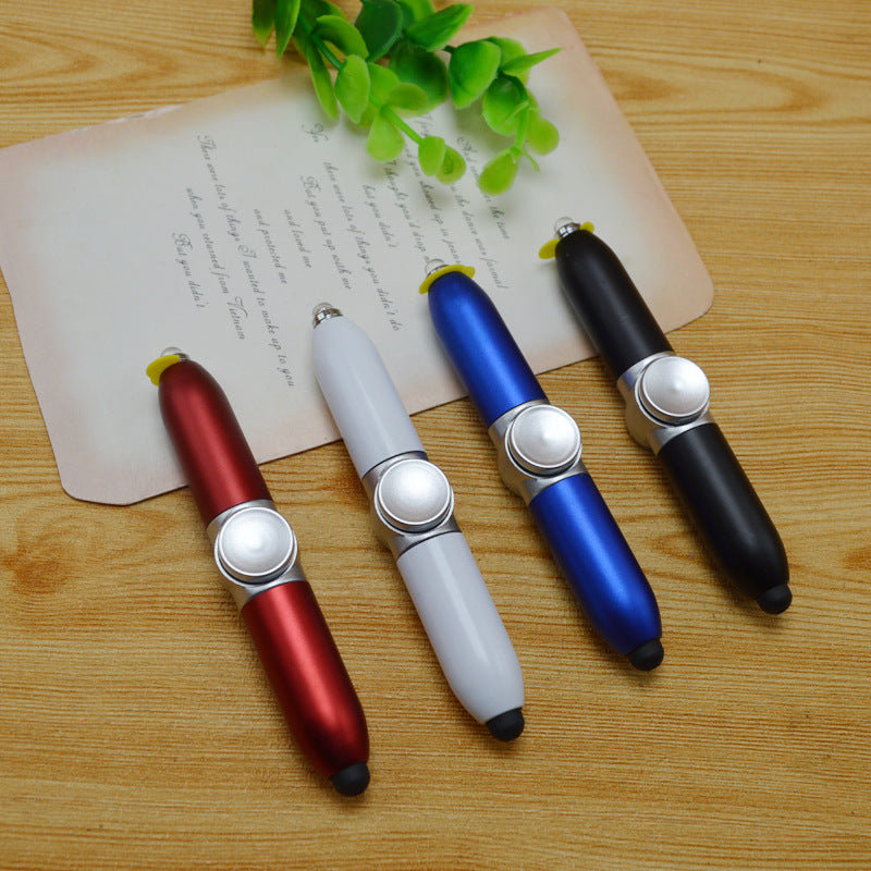 Multifunctional Creative Fidget Spinner Rotating Pen LED Light Pen