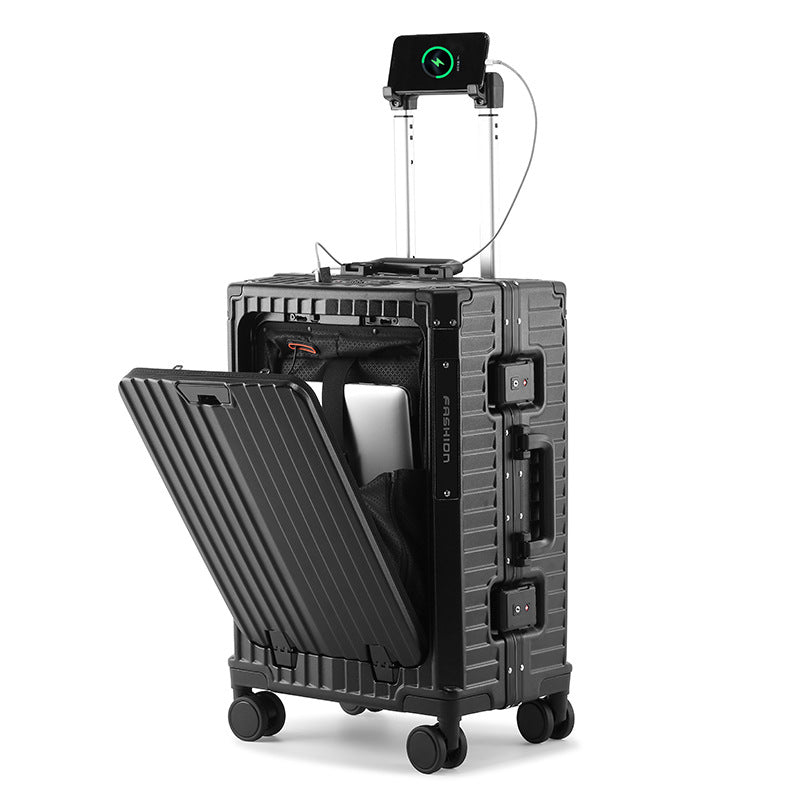 Multifunctional Front-Opening Travel Suitcase - 20 Inch