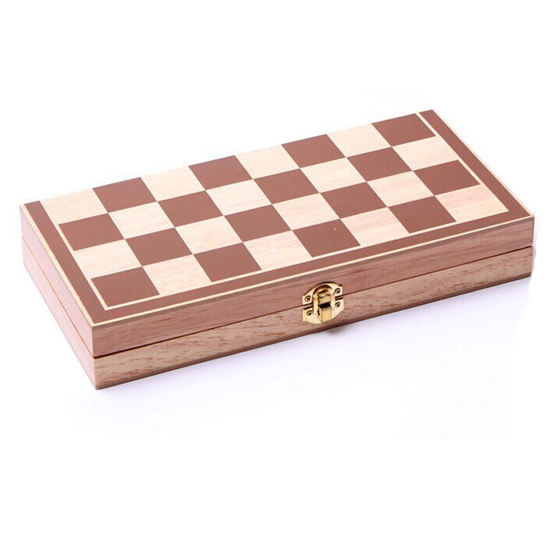 Houten Gesamentlike Skaakbord Chess 30*30 Opvoubare Chess