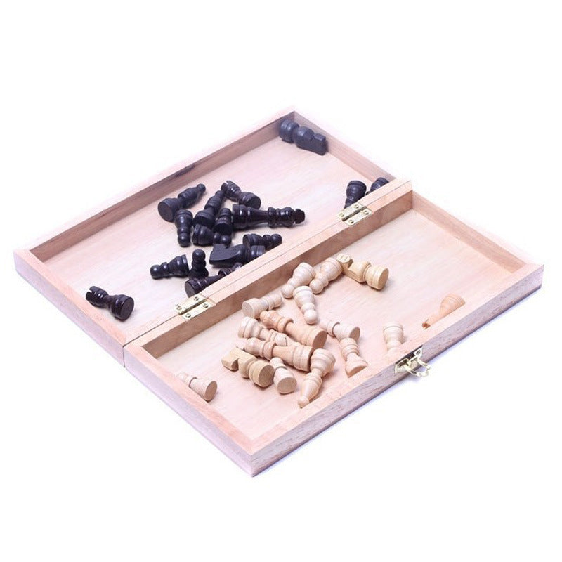 Houten Gesamentlike Skaakbord Chess 30*30 Opvoubare Chess