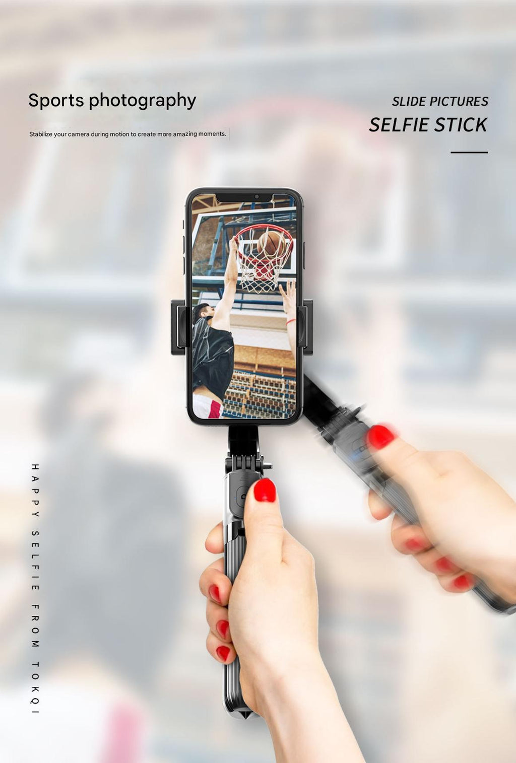 Mobile Phone Stabilizer Anti-Shake Handheld Tripod Selfie Stick Vertical Shooting Stable Shooting