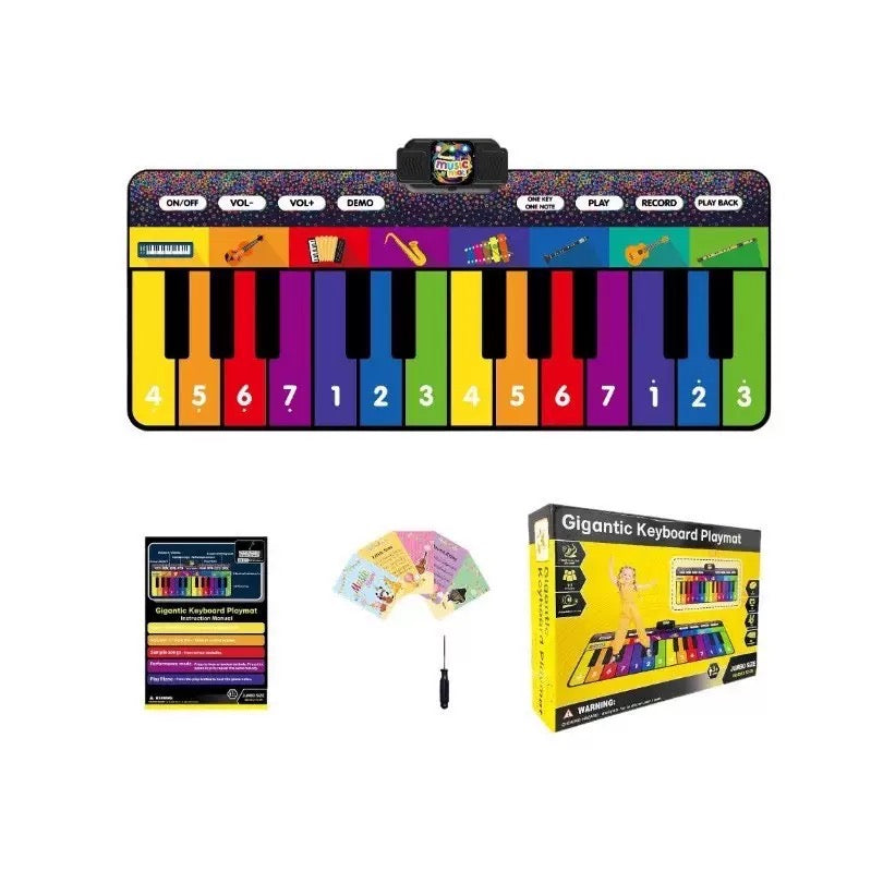 Large Piano Music Mat - Children's Instruments - Colorful