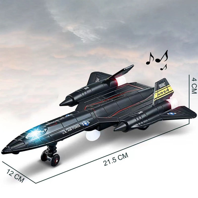 Fighter Jets and Bombers Reconnaissance Aircraft Space Models Alloy Sound and Light Simulation Airplanes