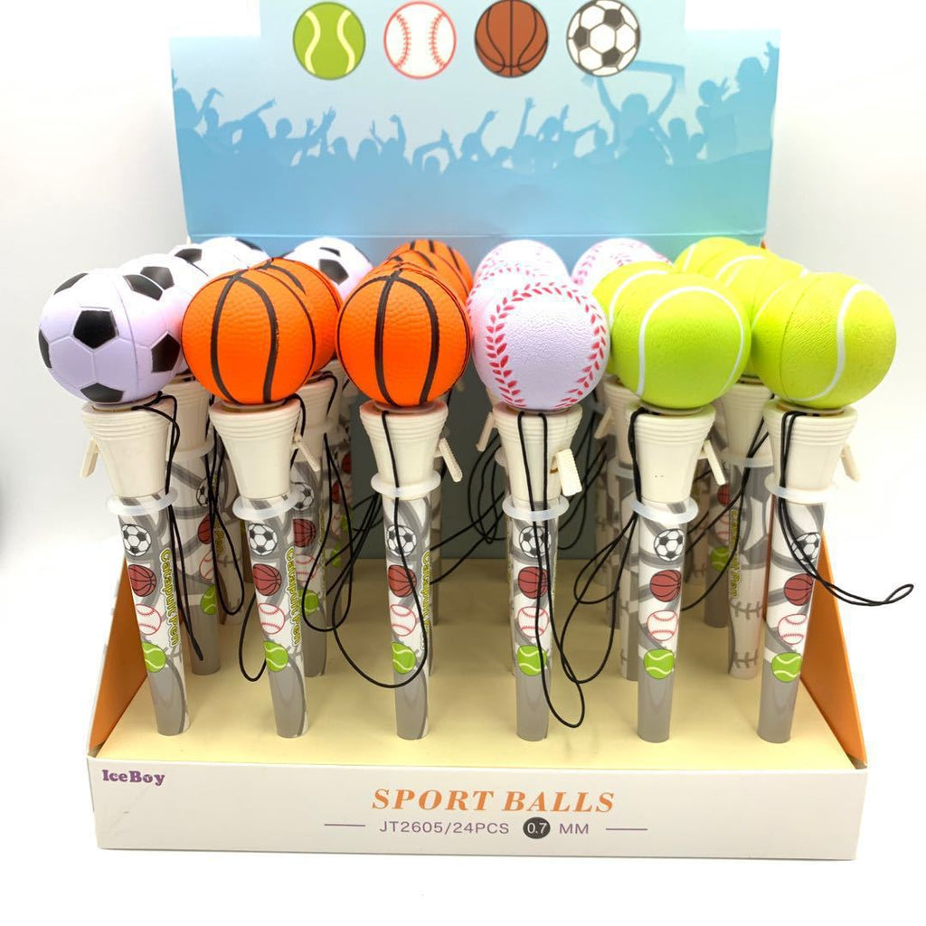 Catapult Football Basketball Tennis Pen Bouncy Jump Student Stress-relief Stationery