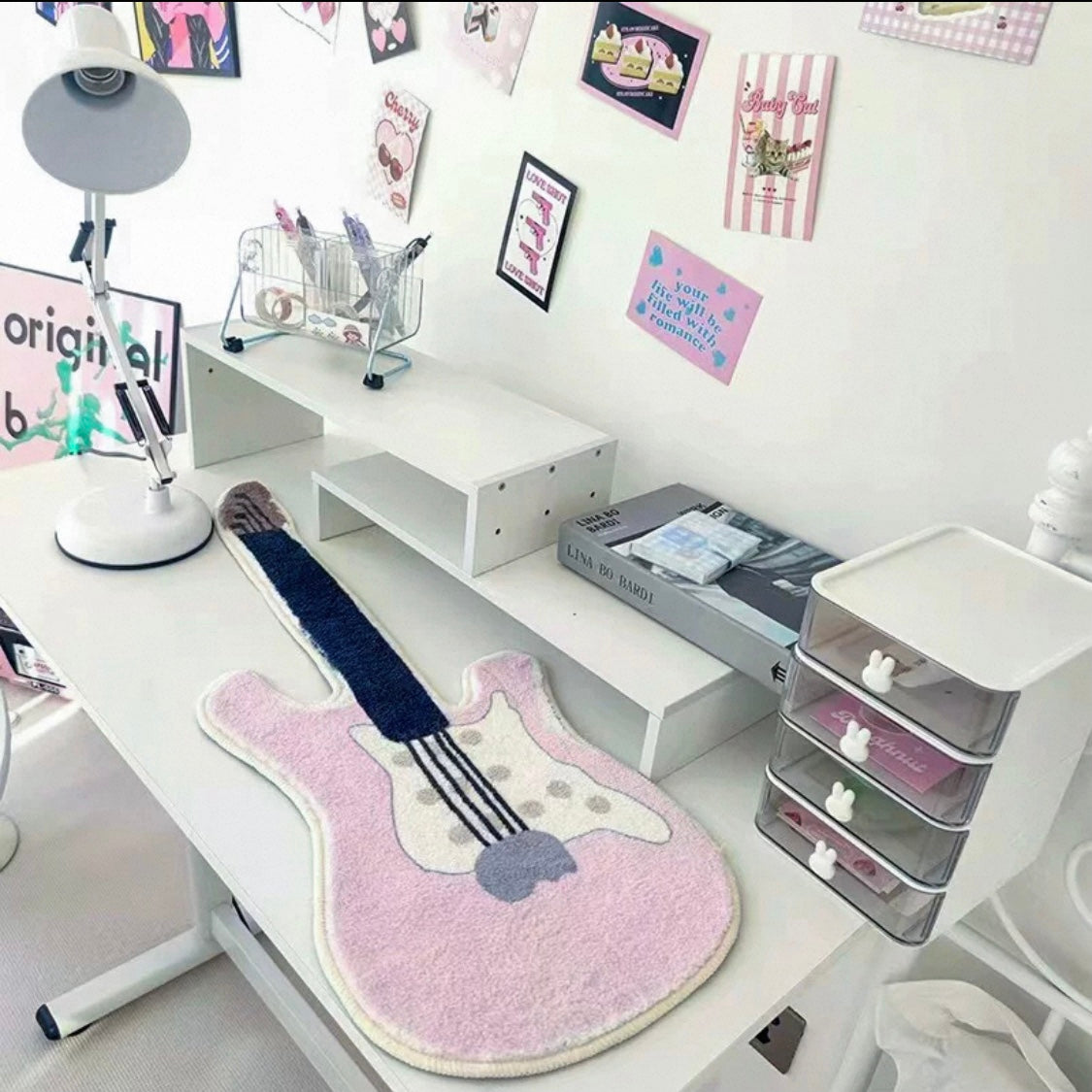 Guitar-Shaped Rug