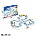 Emergency City Puzzle Track - Interactive Motorized Rescue Car Set