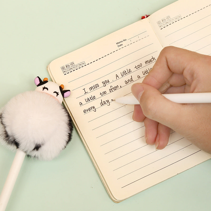 Cow Plush Neutral Pen Office School Stationery