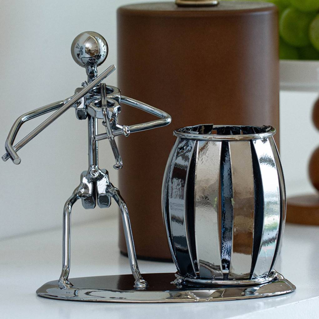 Retro Band Musician Pen Holder Ornament