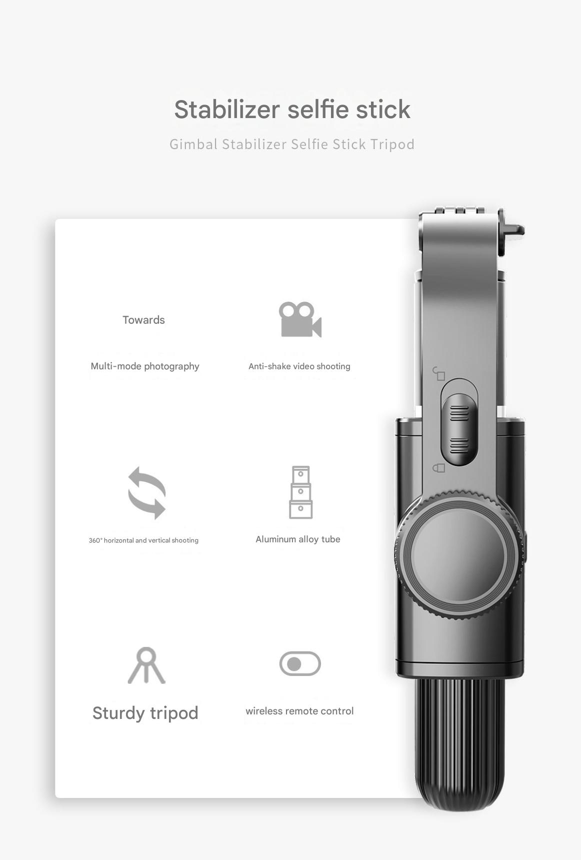 Mobile Phone Stabilizer Anti-Shake Handheld Tripod Selfie Stick Vertical Shooting Stable Shooting