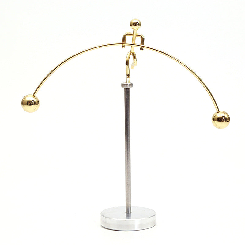 High-legged Single-foot Little Iron Man Balance Ornament