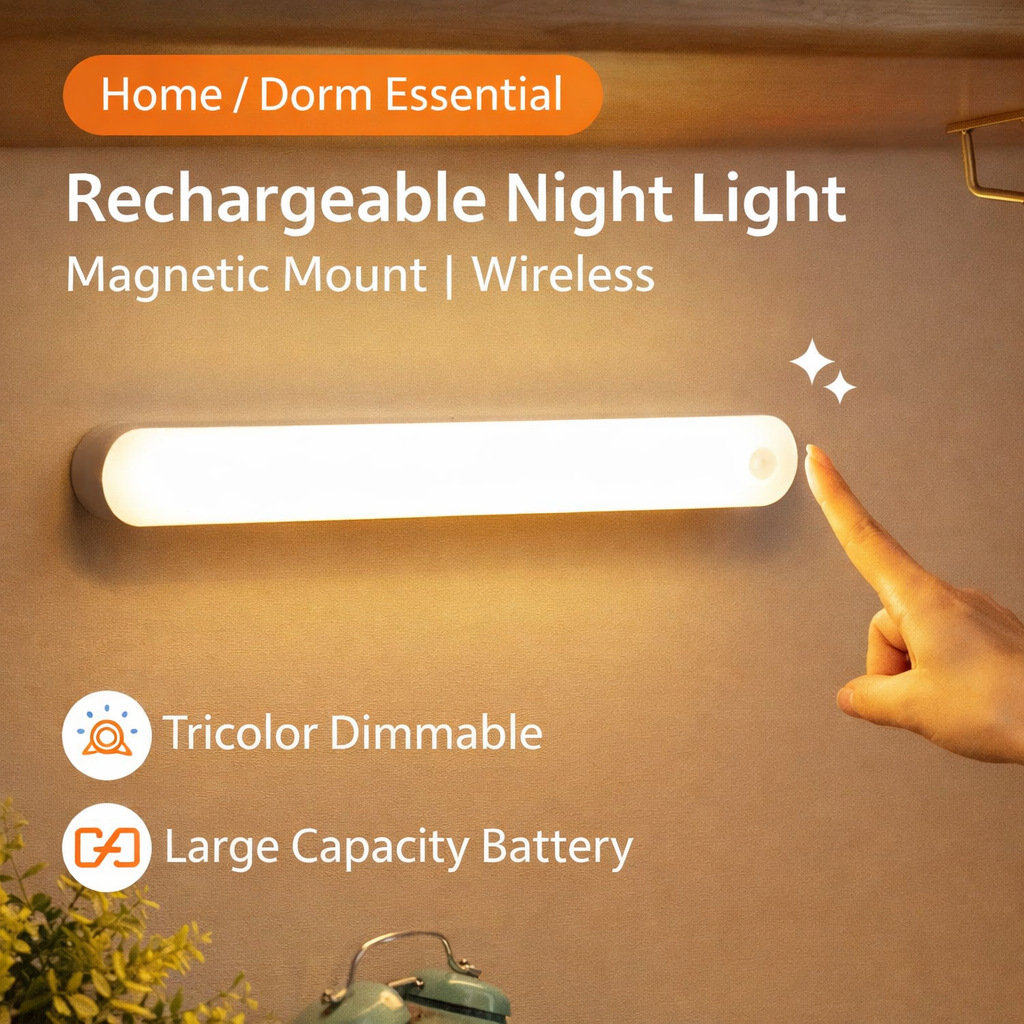 3 - Color Motion Sensor Rechargeable Light Bar