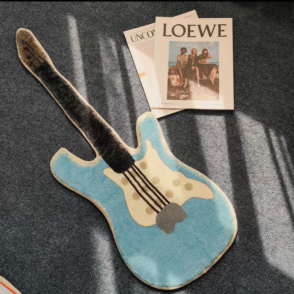 Guitar-Shaped Rug