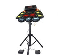 Bluetooth Dual-Speaker Colorful Hand-Rolled Drum Kit.