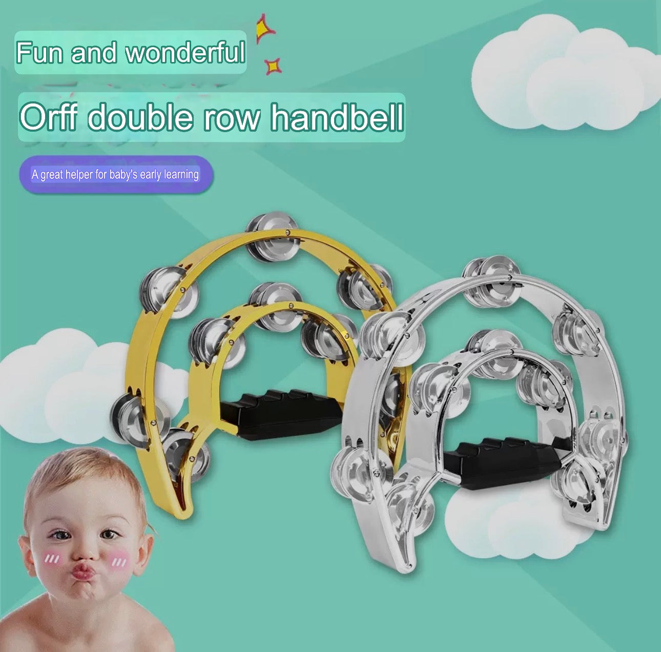 Metal Handbells - Children's Musical Instruments - Metal