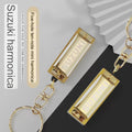 Mini Harmonica Keychain - Children's Musical Instrument - Metal Harmonica