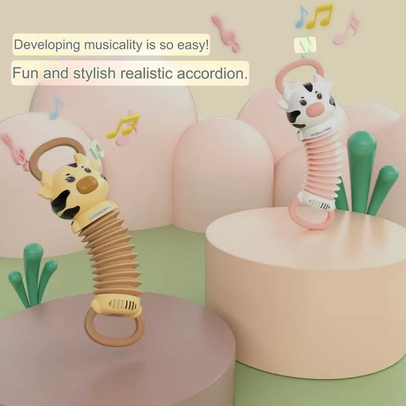 Cute Cow Accordion — Accordion — Plastic Accordion