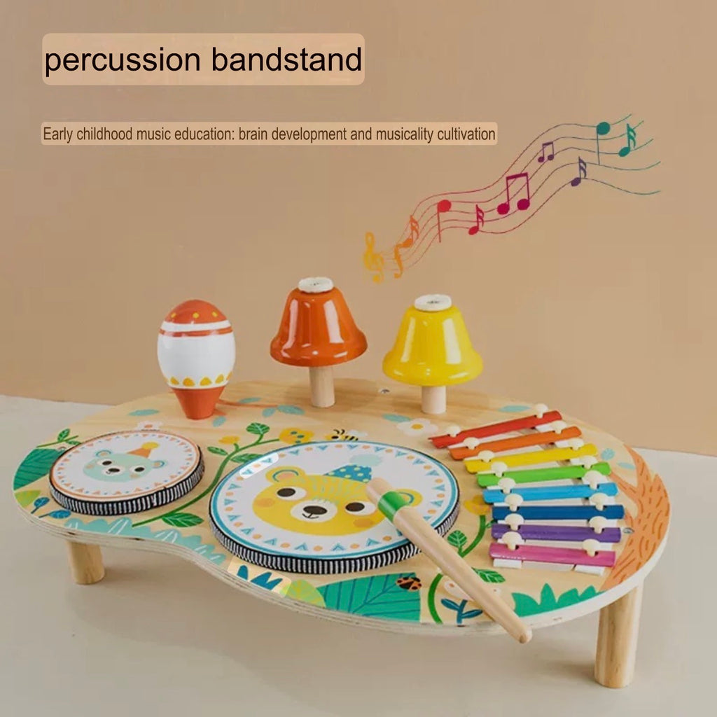 Multifunctional Drum Set/Player - Children's Musical Instrument - Wooden