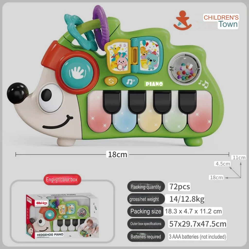 Hedgehog Electronic Keyboard - Children's Musical Instrument - Plastic Keyboard