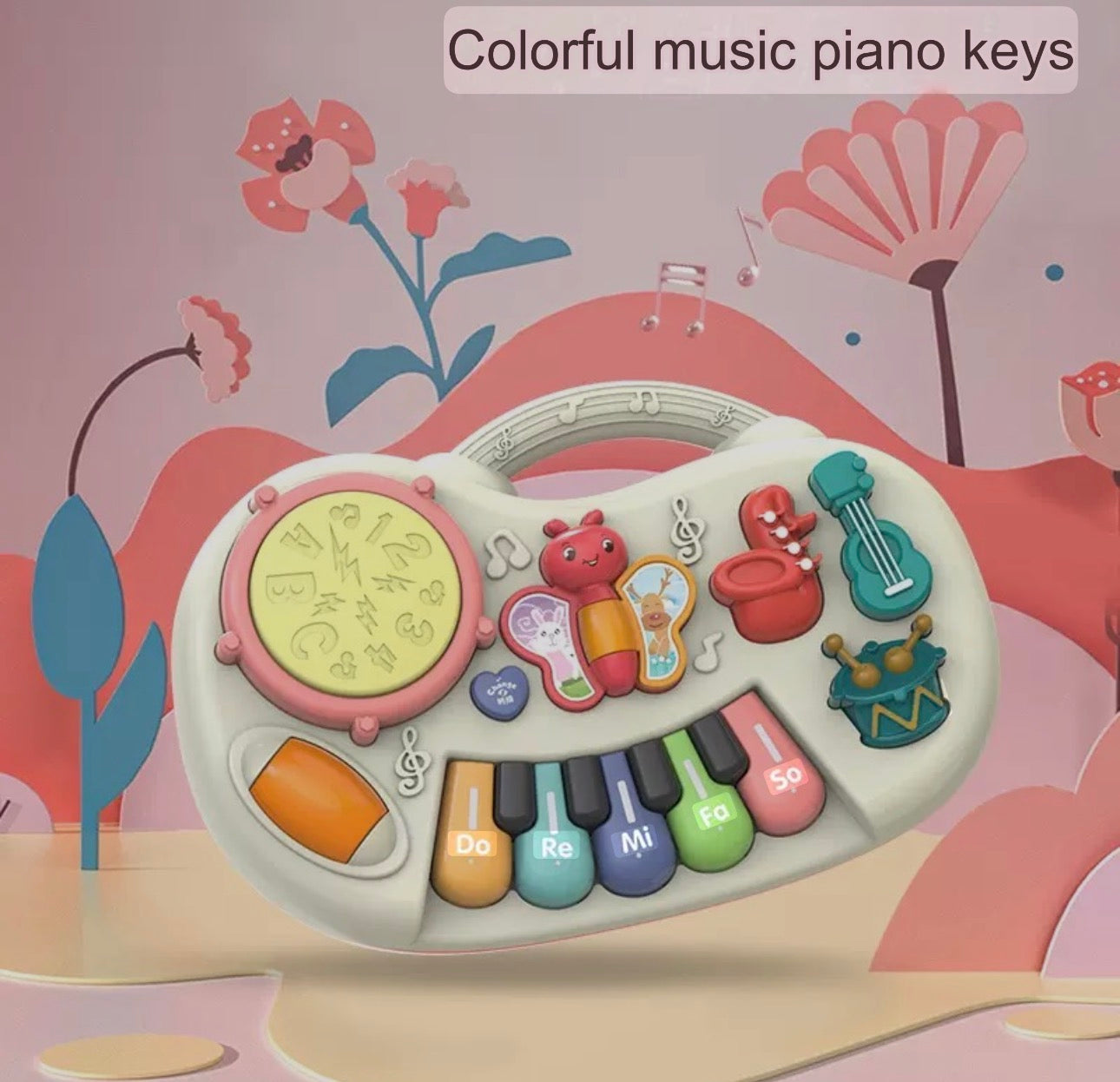 Children's Electronic Keyboard - Children's Musical Instrument - Plastic