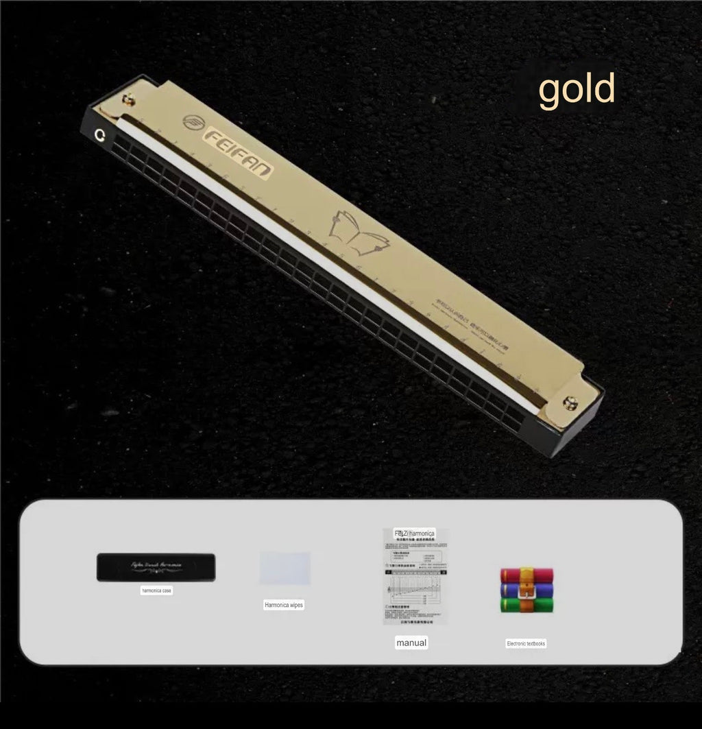 Professional Long Harmonica - Children's Musical Instrument - Metal Harmonica