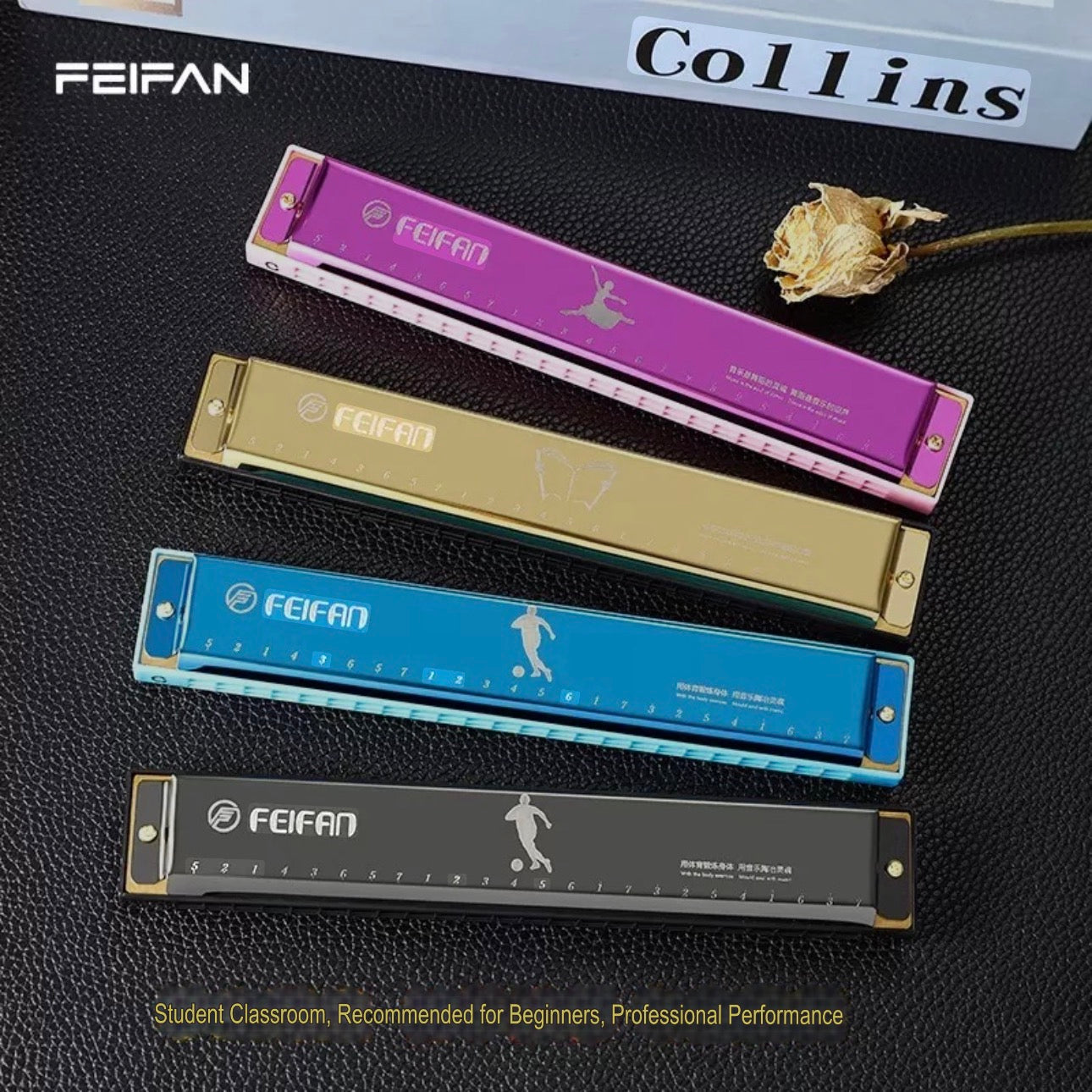 Professional Long Harmonica - Children's Musical Instrument - Metal Harmonica