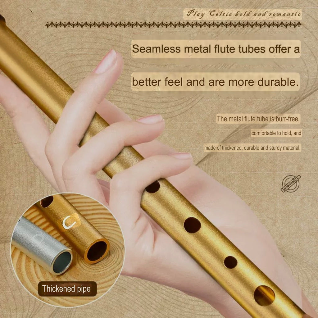 Irish Whistle - Children's Musical Instrument - Metal Whistle