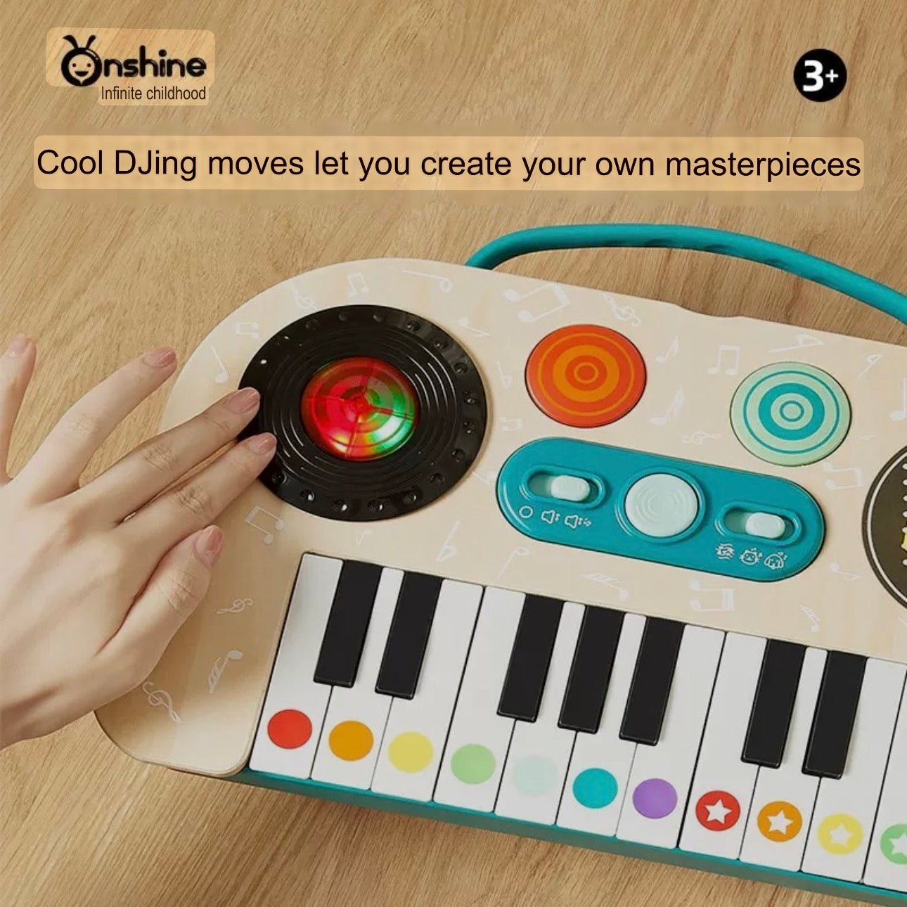 Desktop DJ Stand - Children's Instrument - Wooden