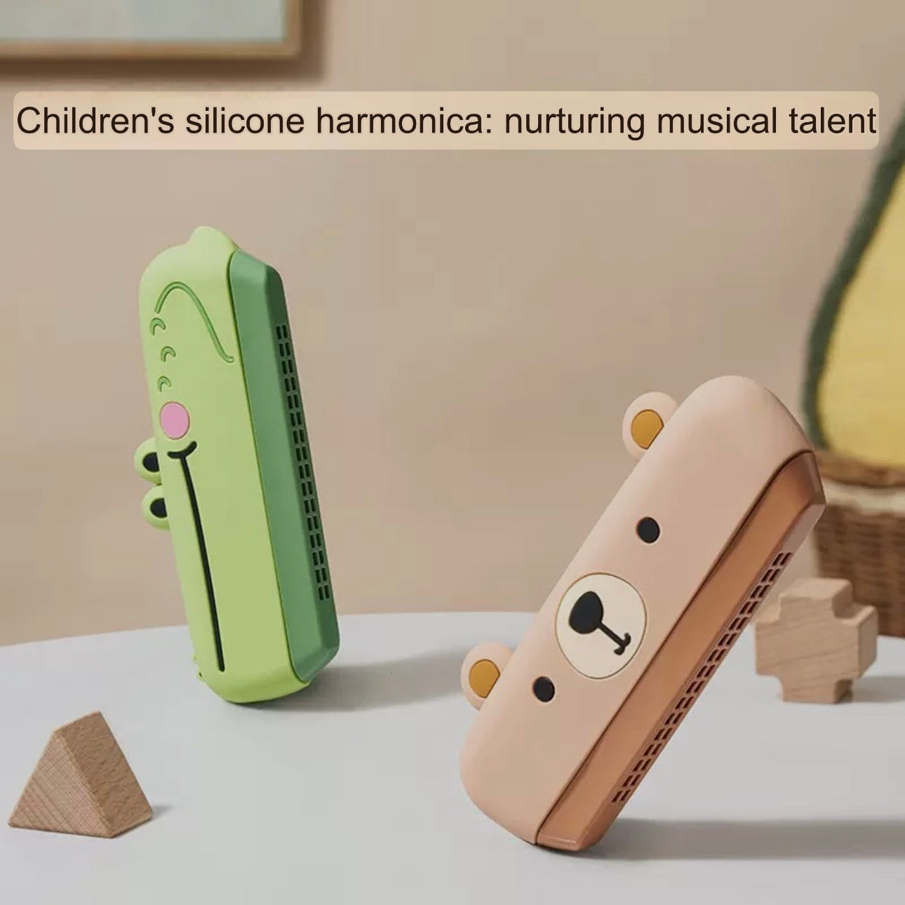 Silicone Harmonica - Children's Musical Instrument - Silicone Material