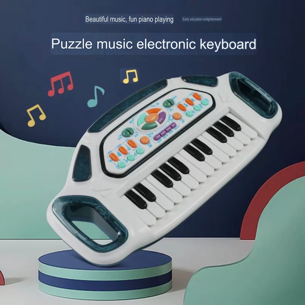 Sound and Light Electronic Keyboard - Children's Musical Instrument - Plastic