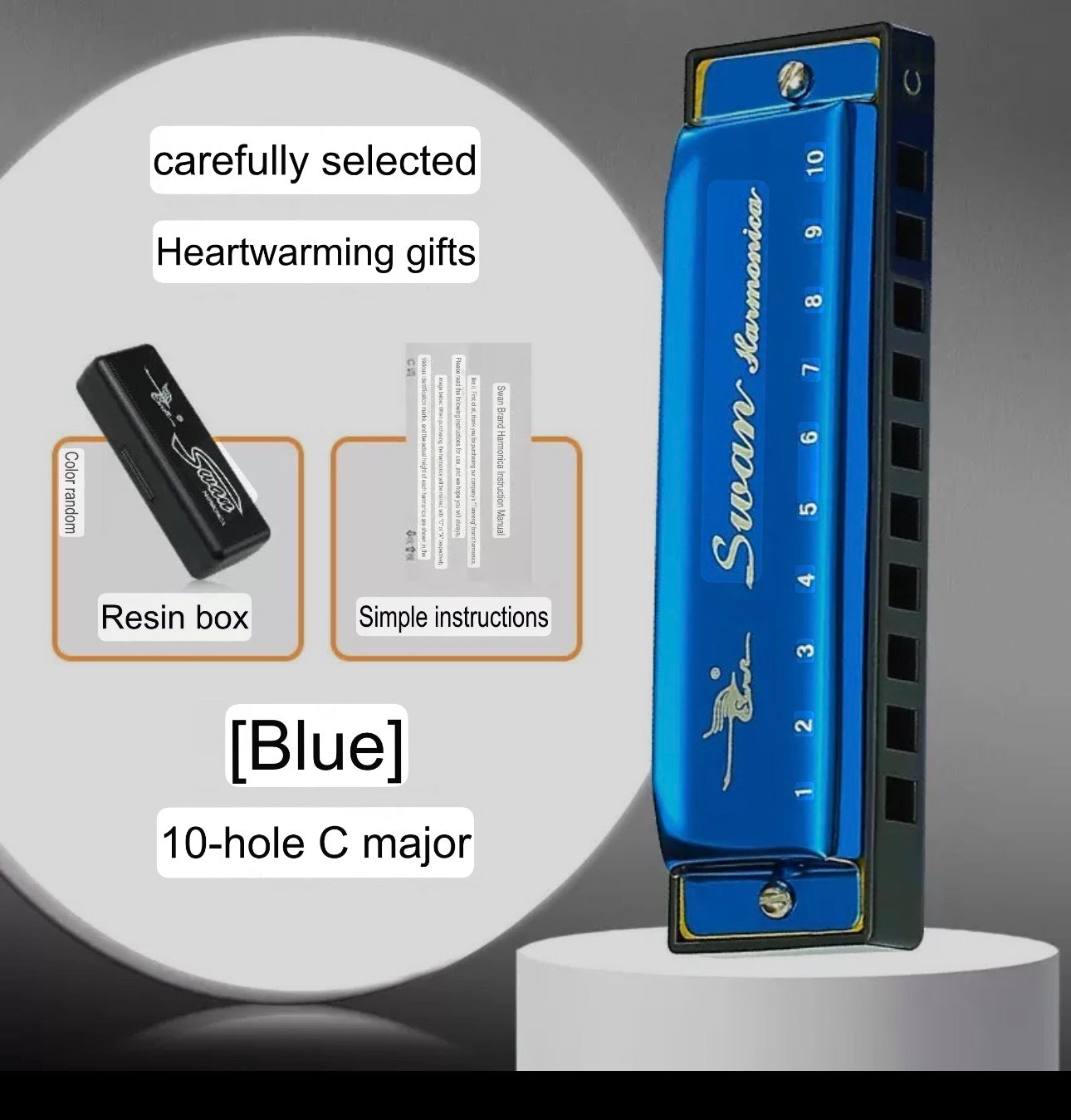 Professional Short Harmonica - Children's Musical Instrument - Metal Harmonica