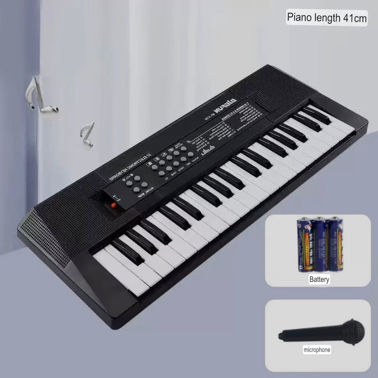 37-Key Color Electronic Keyboard - Children's Musical Instrument - Plastic