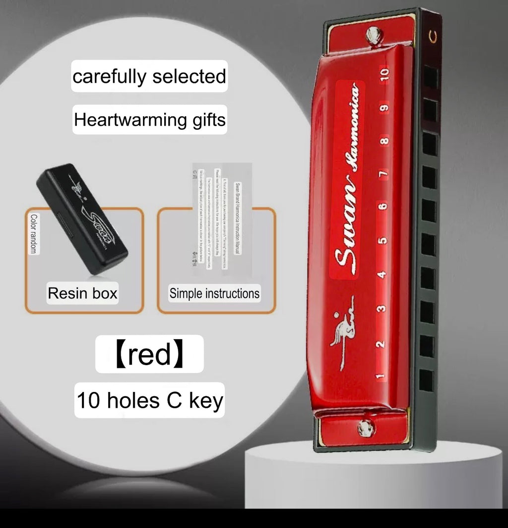 Professional Short Harmonica - Children's Musical Instrument - Metal Harmonica