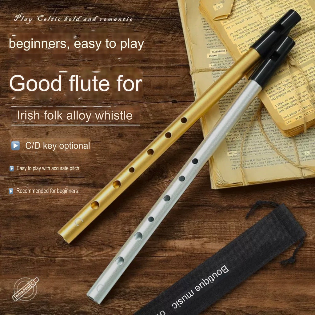 Irish Whistle - Children's Musical Instrument - Metal Whistle