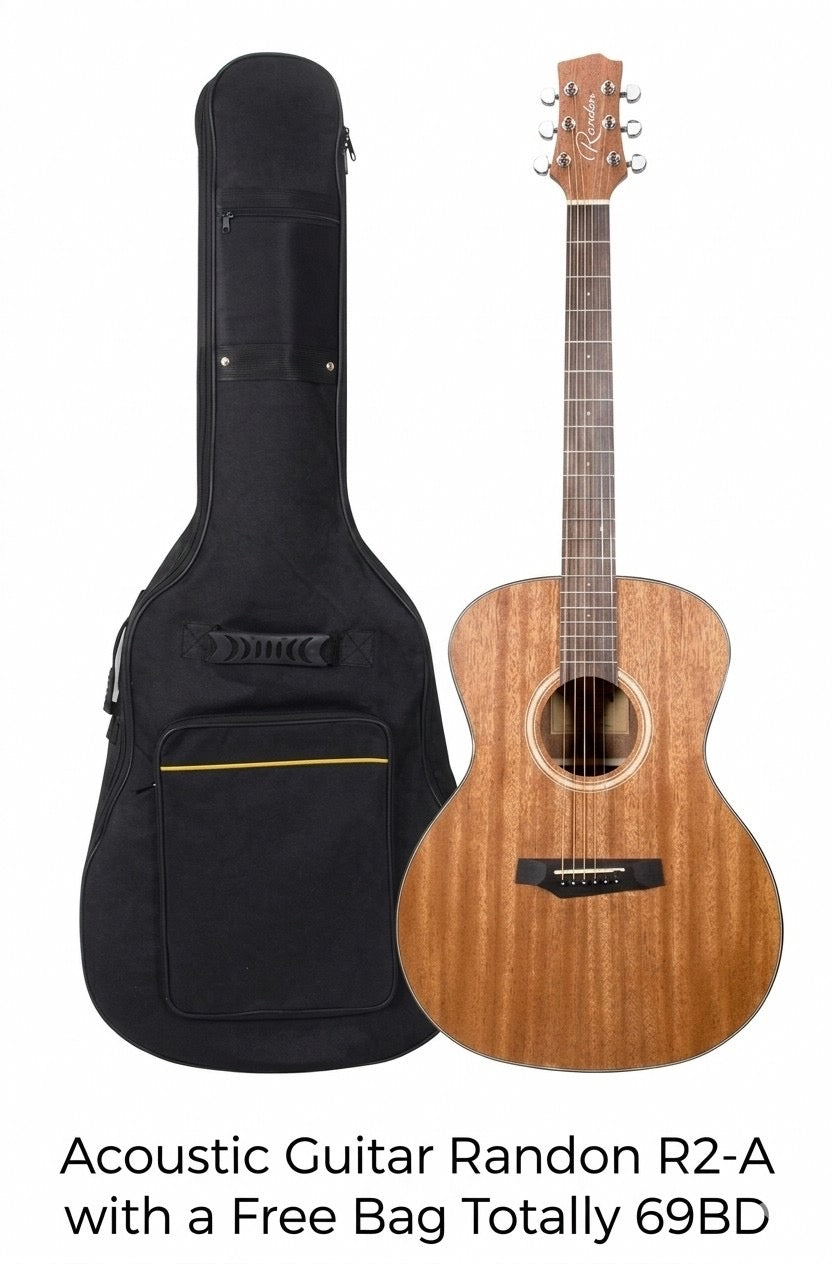 Acoustic Guitar - Randon R2-A - with a Free Bag - 41 Inches - Wood