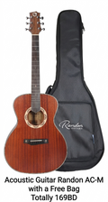 Acoustic Guitar - Randon AC-M - Free Guitar Bag - Wood