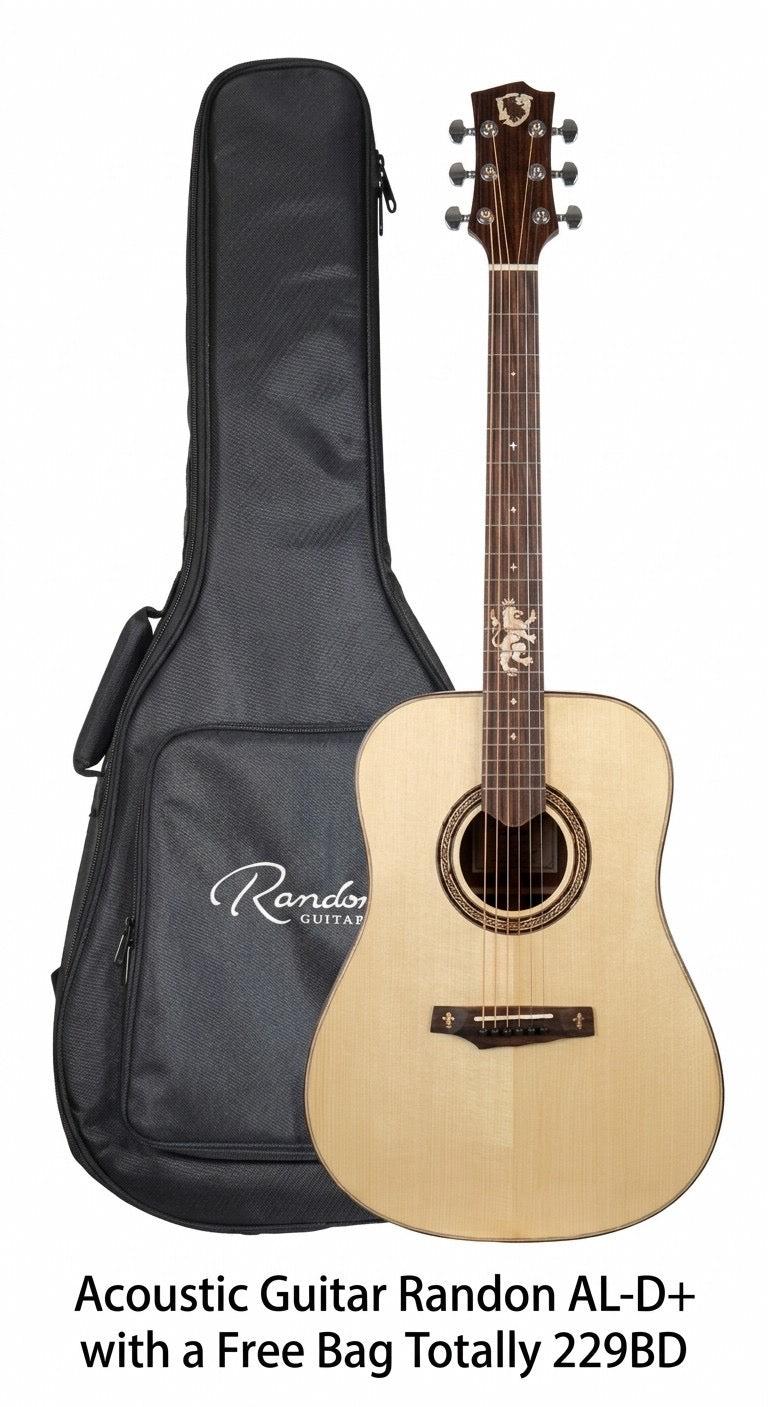 Acoustic Guitar - Randon AL-D+ - With a Free Bag - Solid Spruce Top