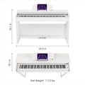 Electric Smart Piano - The One Play - 88 Keys - White