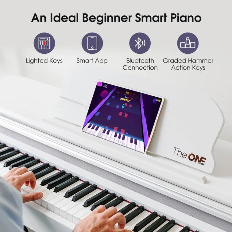 Electric Smart Piano - The One Play - 88 Keys - White