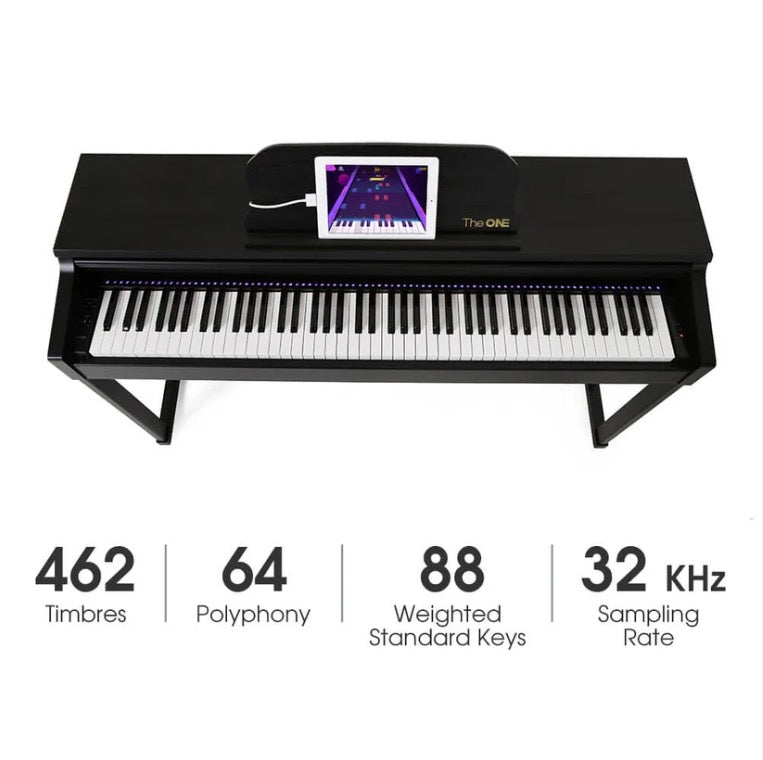 Electric Smart Piano - The One Play - 88 Keys - Black