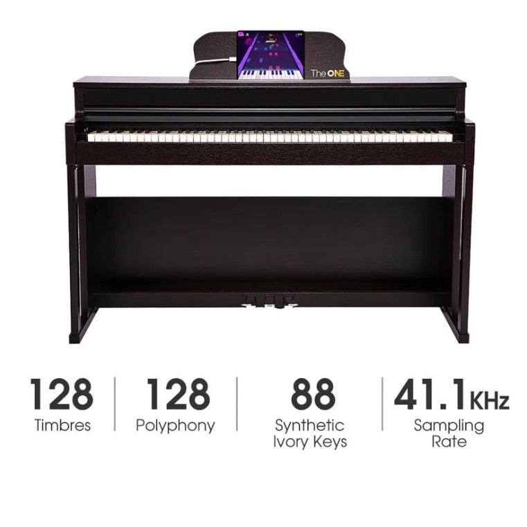 Electric Smart Piano - The One Top2 - Graded Hammer Action Weighted - 88Keys - Black