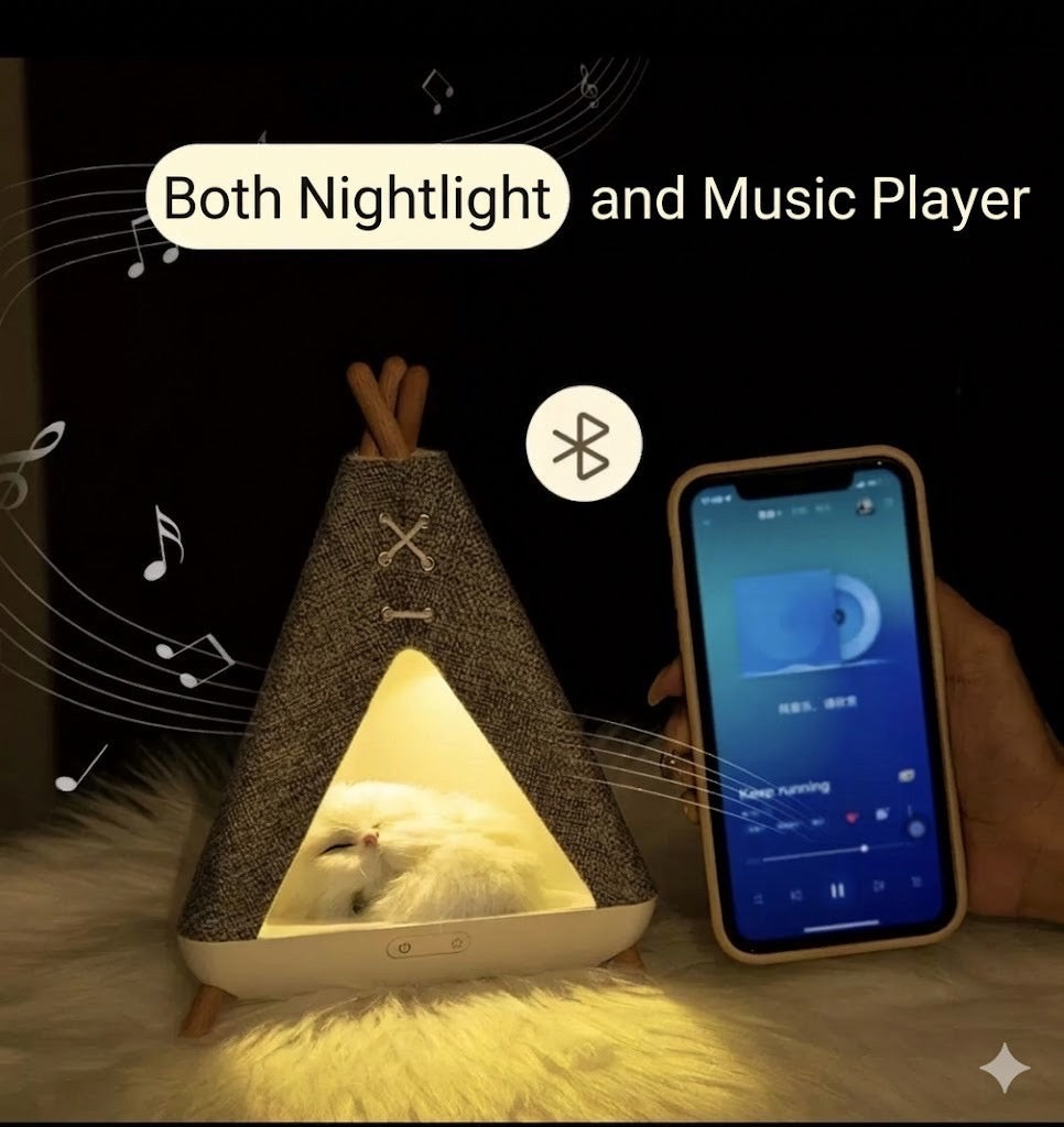 Tent Cat House Light Bluetooth Speaker