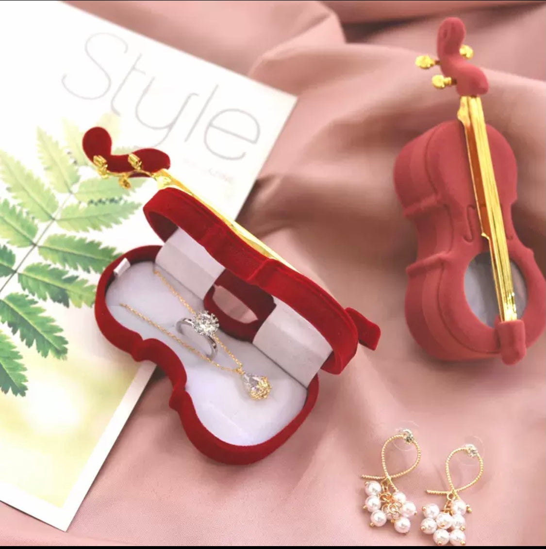 Musical Instrument Jewelry Box