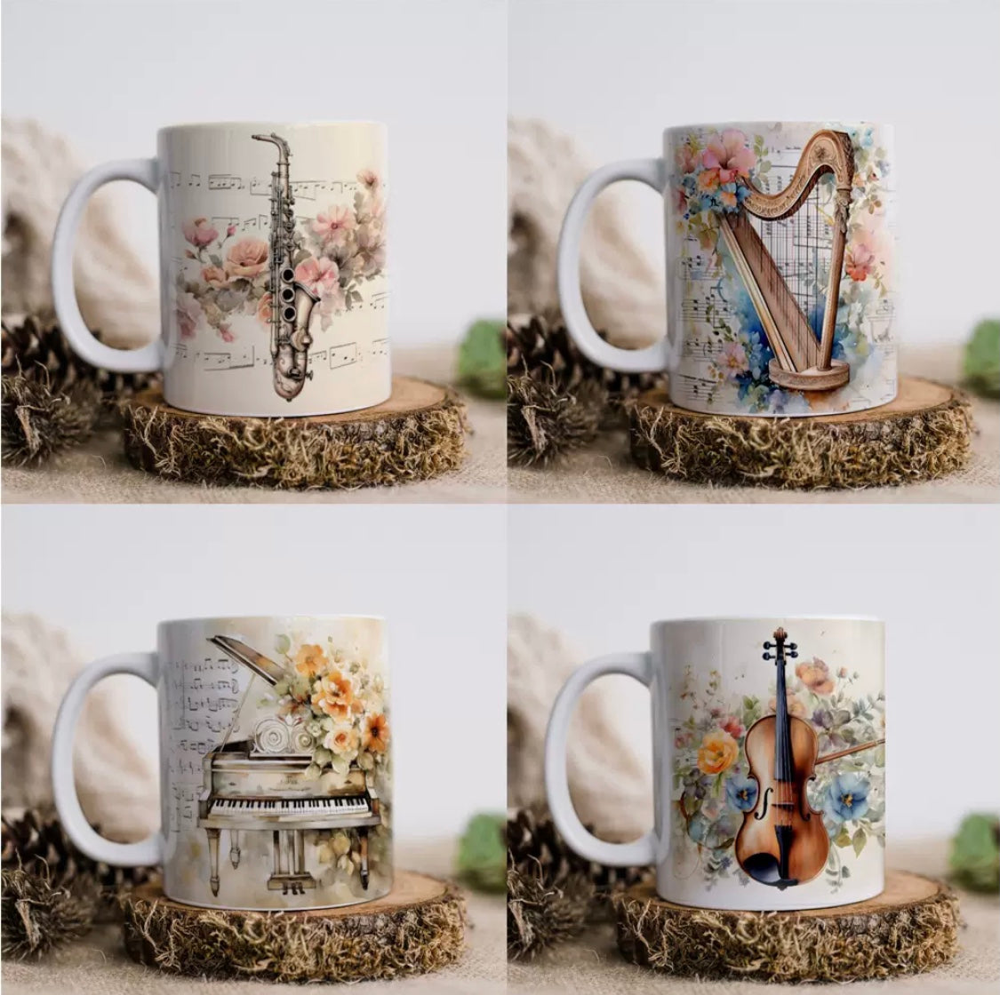 Musical Instrument Shaped mug