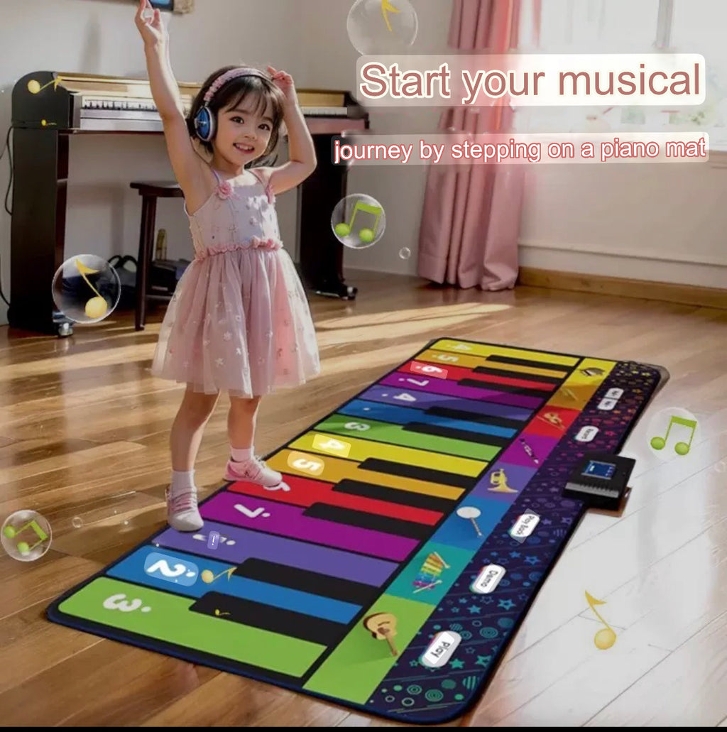 Large Piano Music Mat - Children's Instruments - Colorful