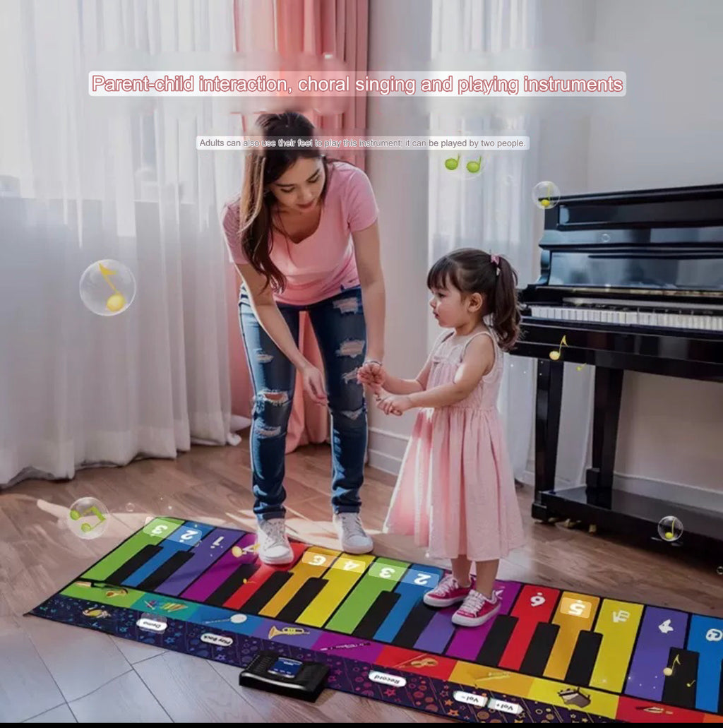 Large Piano Music Mat - Children's Instruments - Colorful