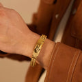 Gold-Plated Titanium Steel Men's Bracelet